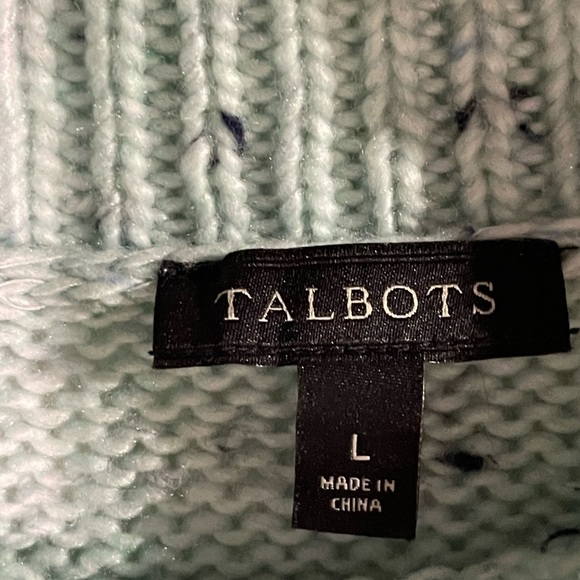 Talbots Sweater Mint Green Size Large - Picture 2 of 3
